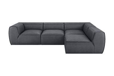 Fred Right Open Sectional in Dante Shark