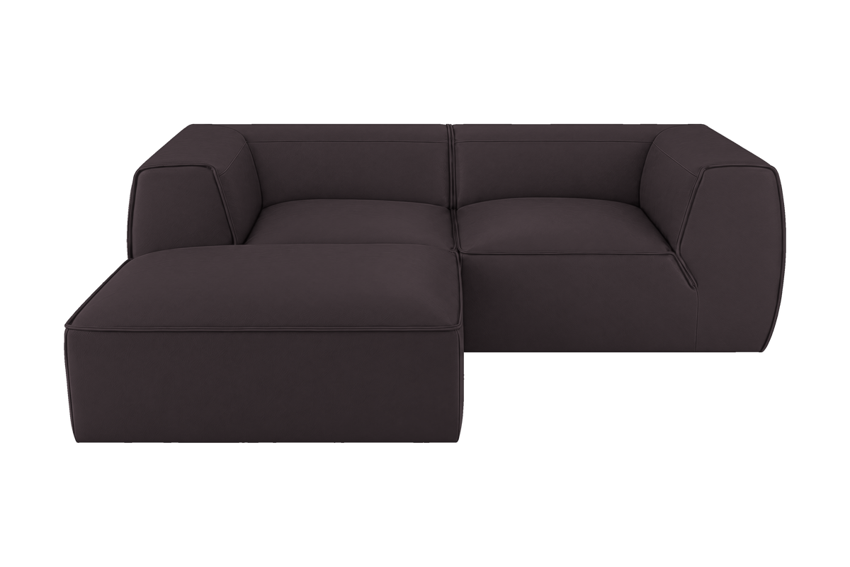 Fred Small Left Chaise in Dante Charcoal