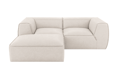 Fred Small Left Chaise in Fresco Milky