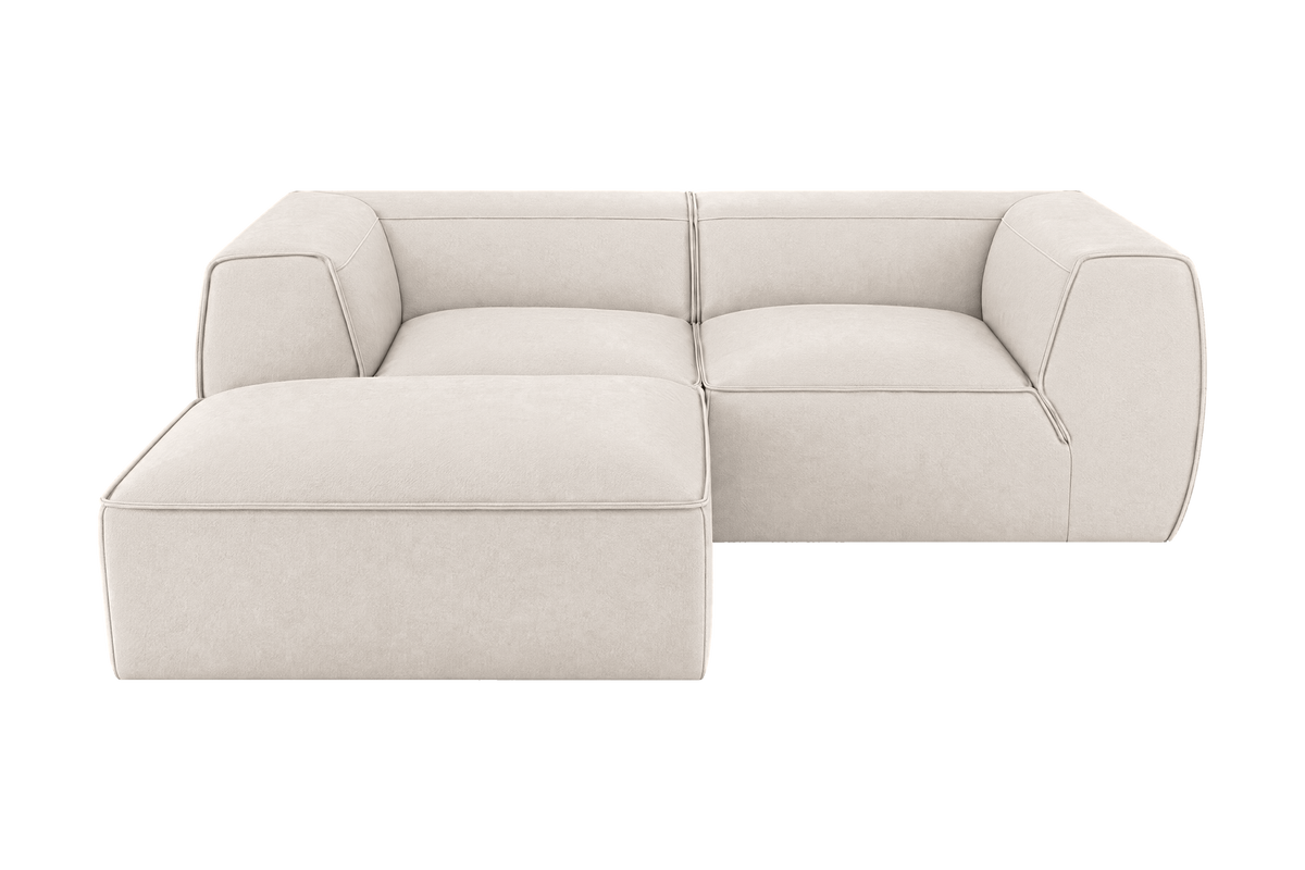 Fred Small Left Chaise in Fresco Milky