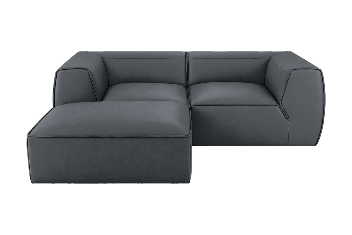 Fred Small Left Chaise in Dante Shark