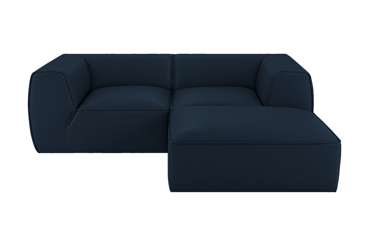 Fred Small Right Chaise in Dante Aqua