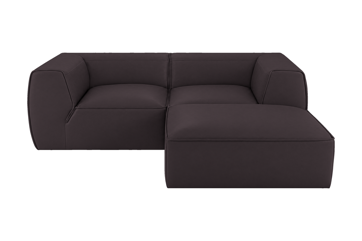 Fred Small Right Chaise in Dante Charcoal