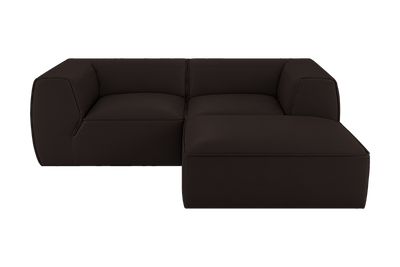 Fred Small Right Chaise in Dante Ebony