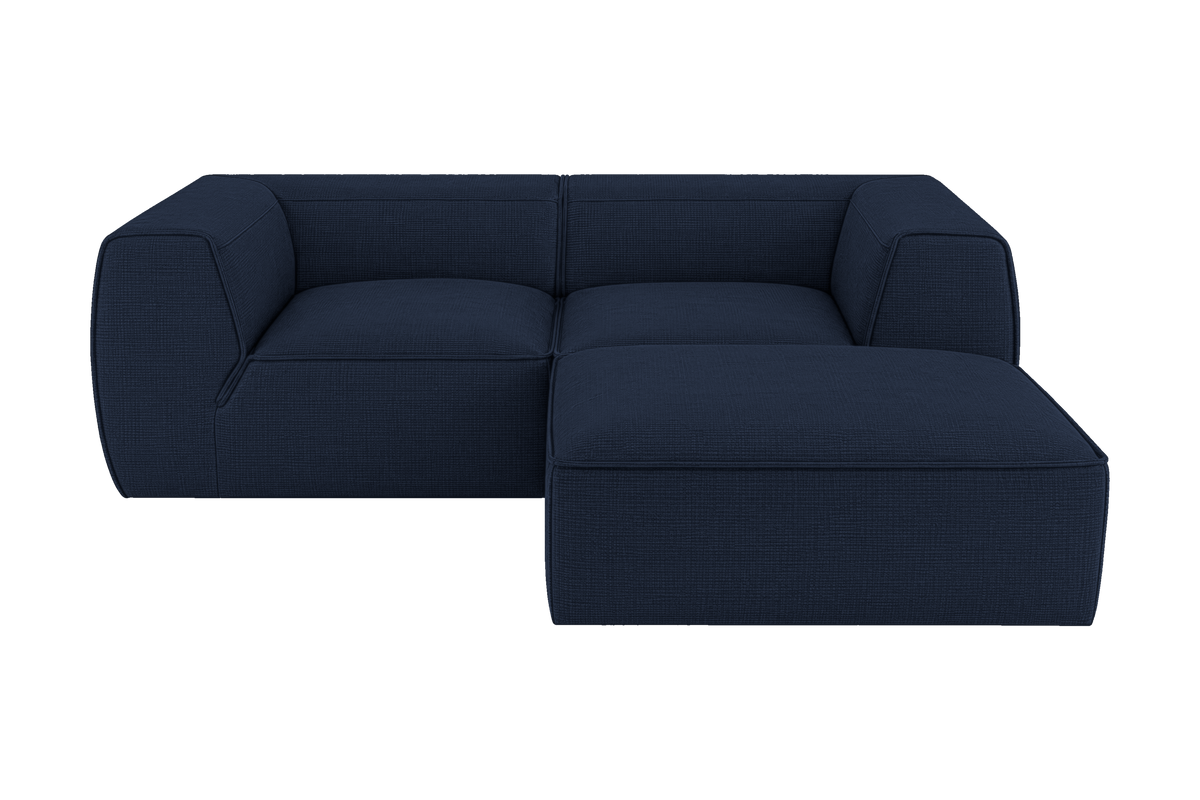 Fred Small Right Chaise in Roni Ember Blue