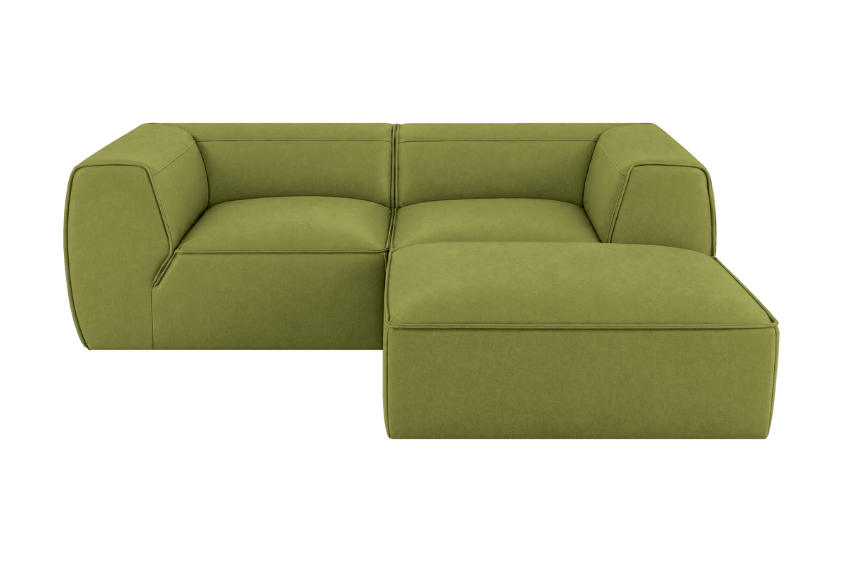 Fred Small Right Chaise in Fresco Key Lime