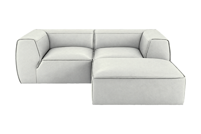 Fred Small Right Chaise in Felix Milky