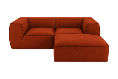Fred Small Right Chaise in Roni Poppy