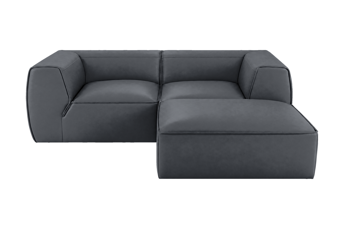Fred Small Right Chaise in Dante Shark