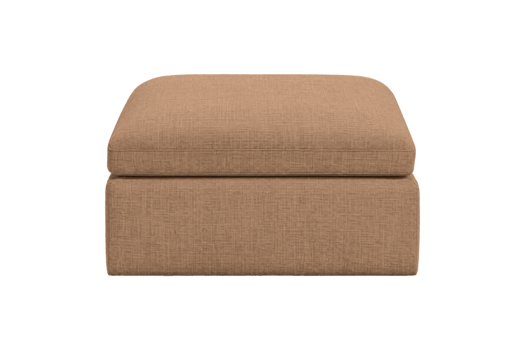 Goodman Footstool in Roni Biscotti