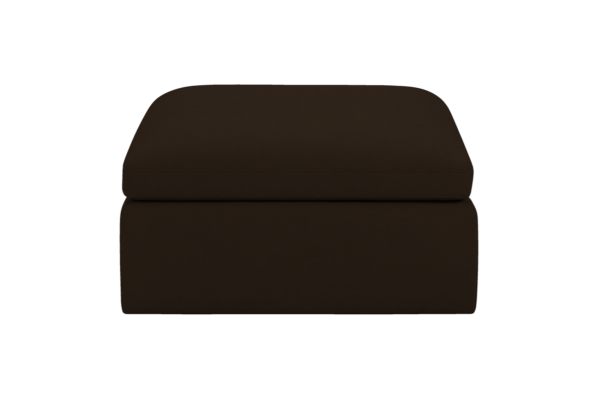 Goodman Footstool in Marfa Charcoal