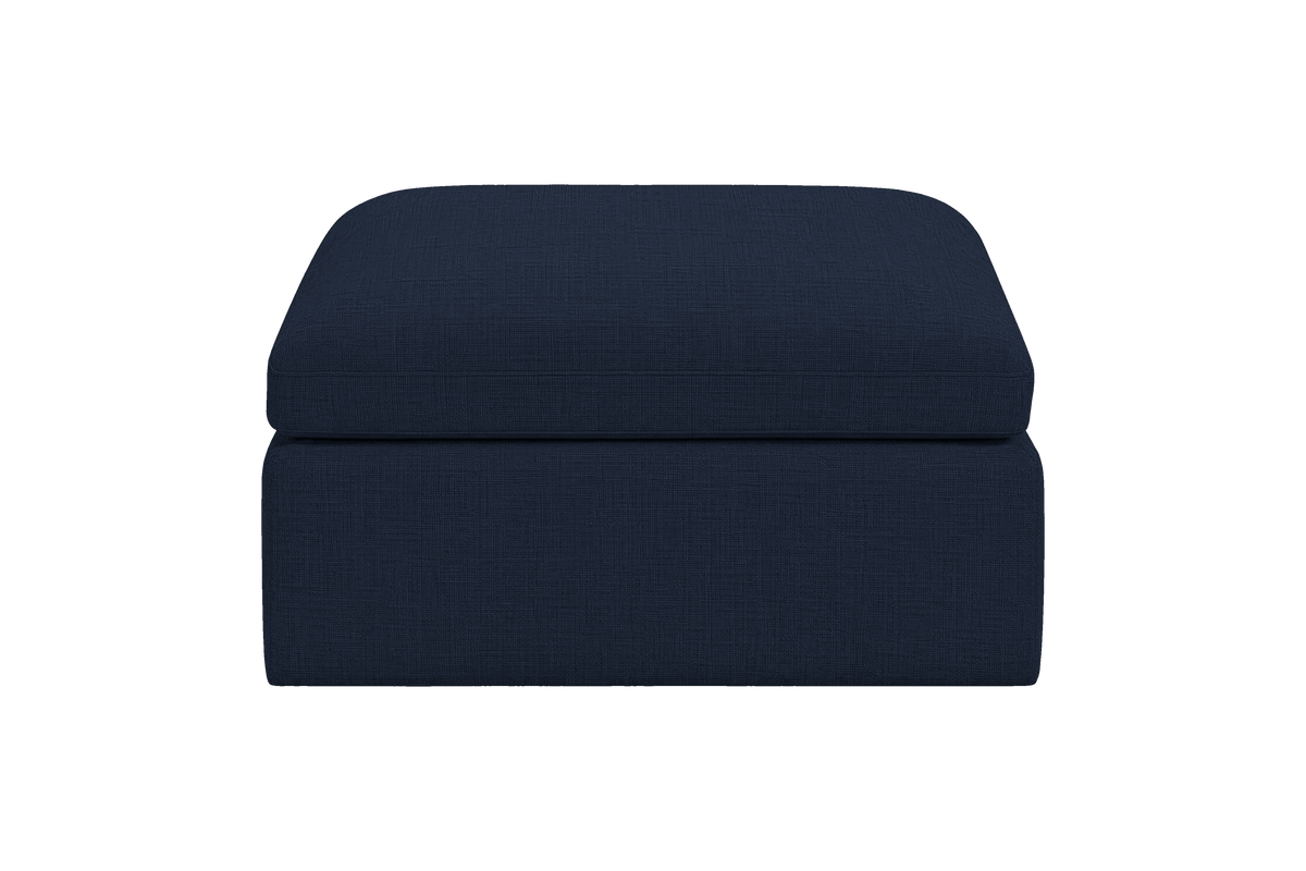 Goodman Footstool in Roni Ember Blue