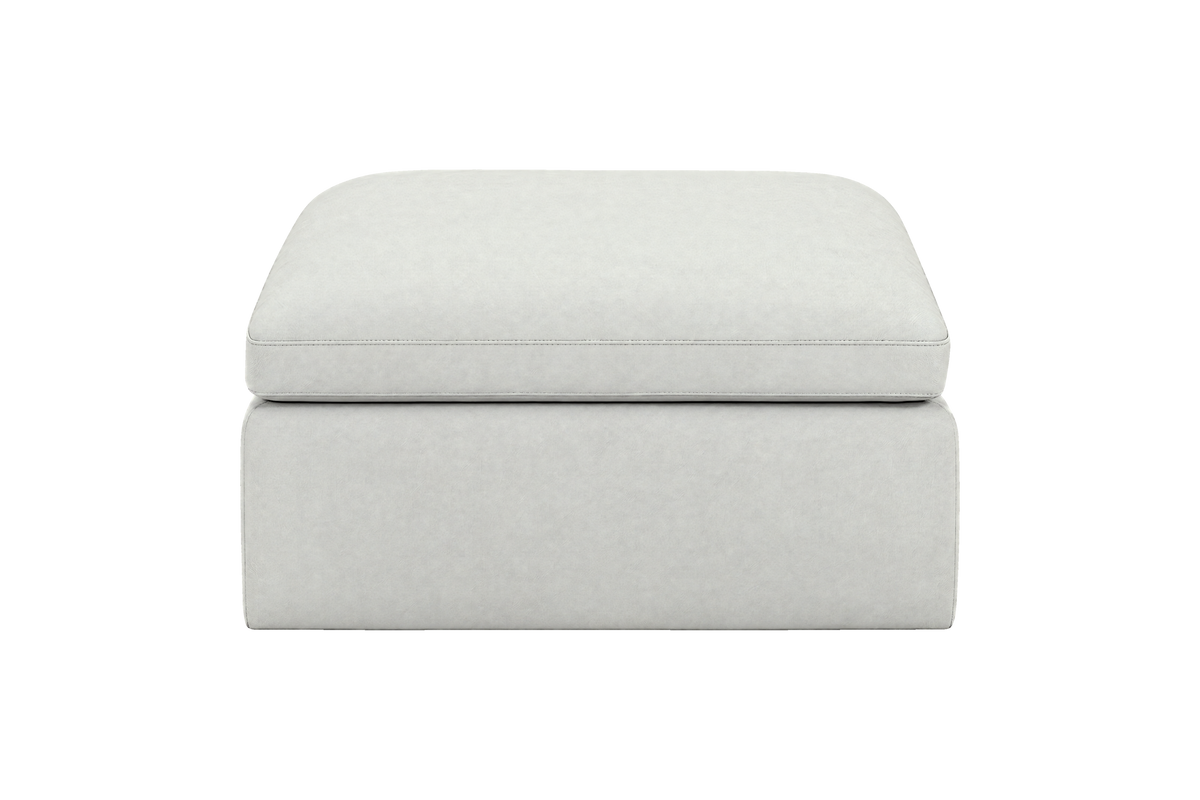 Goodman Footstool in Felix Milky