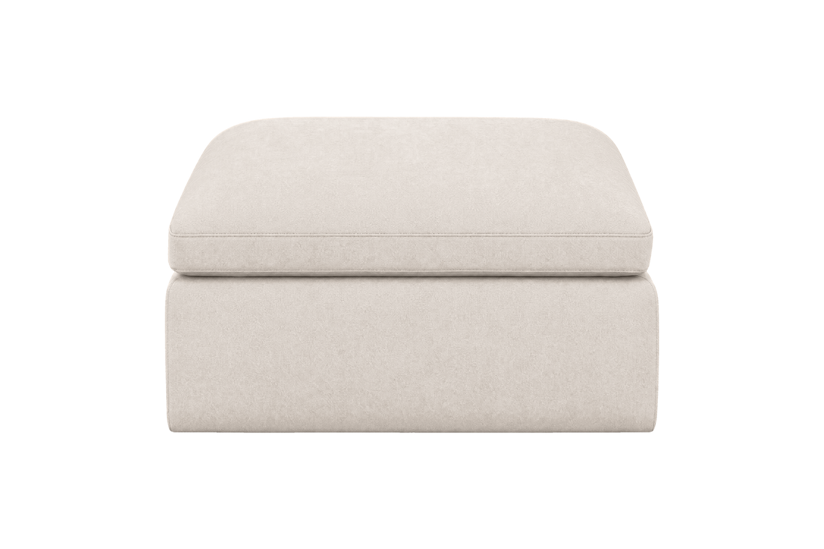 Goodman Footstool in Fresco Milky