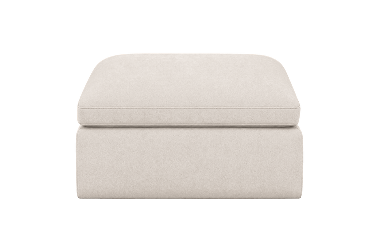 Goodman Footstool in Fresco Milky