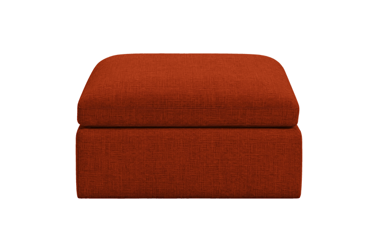 Goodman Footstool in Roni Poppy