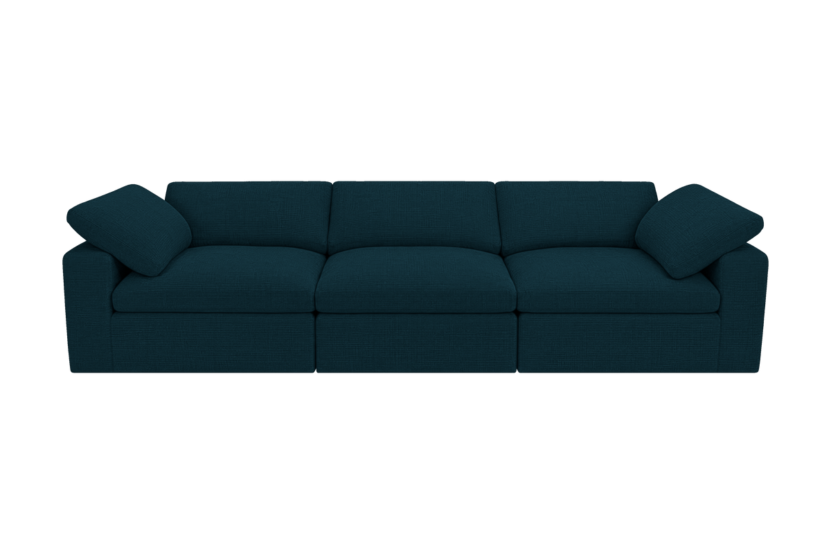 Goodman Mini Large Sofa in Roni Deep Lake