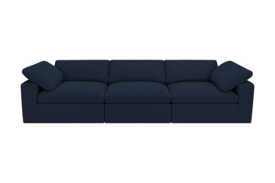 Goodman Mini Large Sofa in Roni Ember Blue