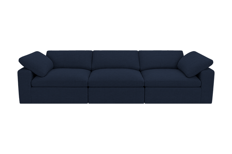 Goodman Mini Large Sofa in Roni Ember Blue