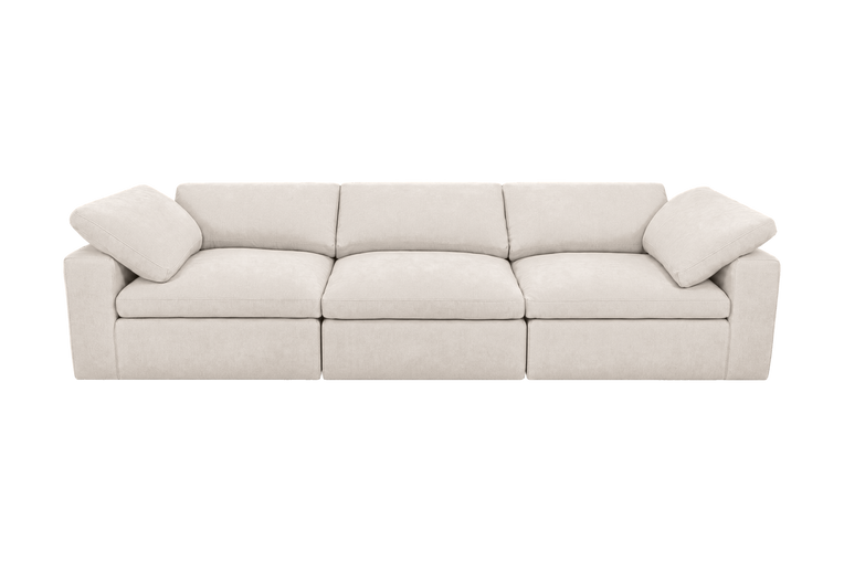 Goodman Mini Large Sofa in Fresco Milky