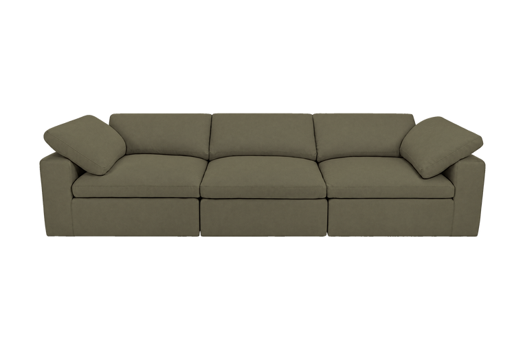 Goodman Mini Large Sofa in Felix Olive