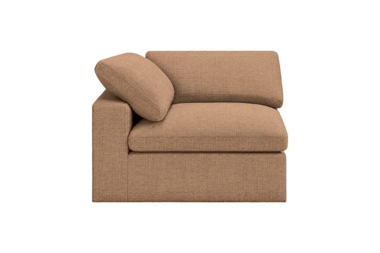 Goodman Mini Chair One Arm Left in Roni Biscotti