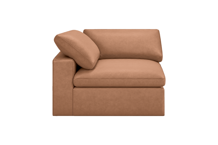 Goodman Mini Chair One Arm Left in Momo Camel