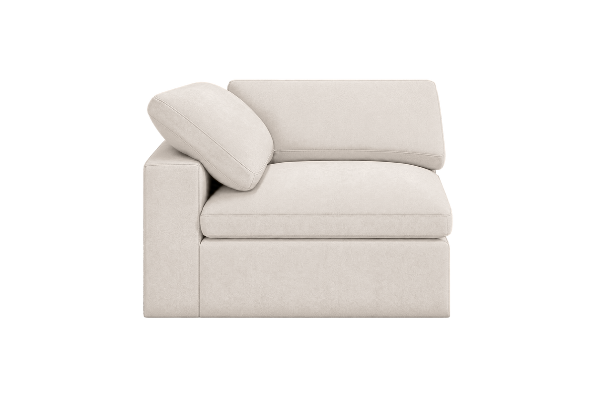 Goodman Mini Chair One Arm Left in Fresco Milky