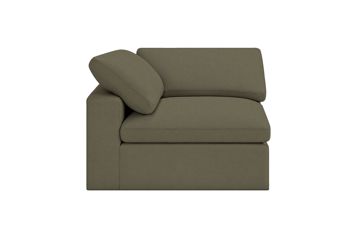 Goodman Chair One Arm Left in Felix Olive
