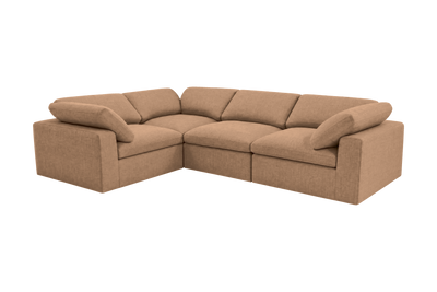 Goodman Mini Left Sectional in Roni Biscotti