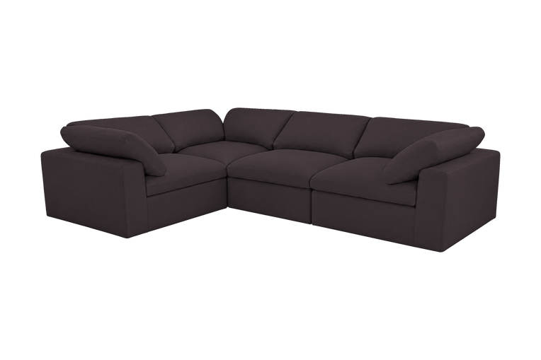 Goodman Left Sectional in Dante Charcoal