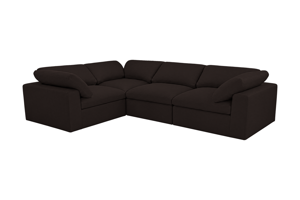 Goodman Left Sectional in Dante Ebony