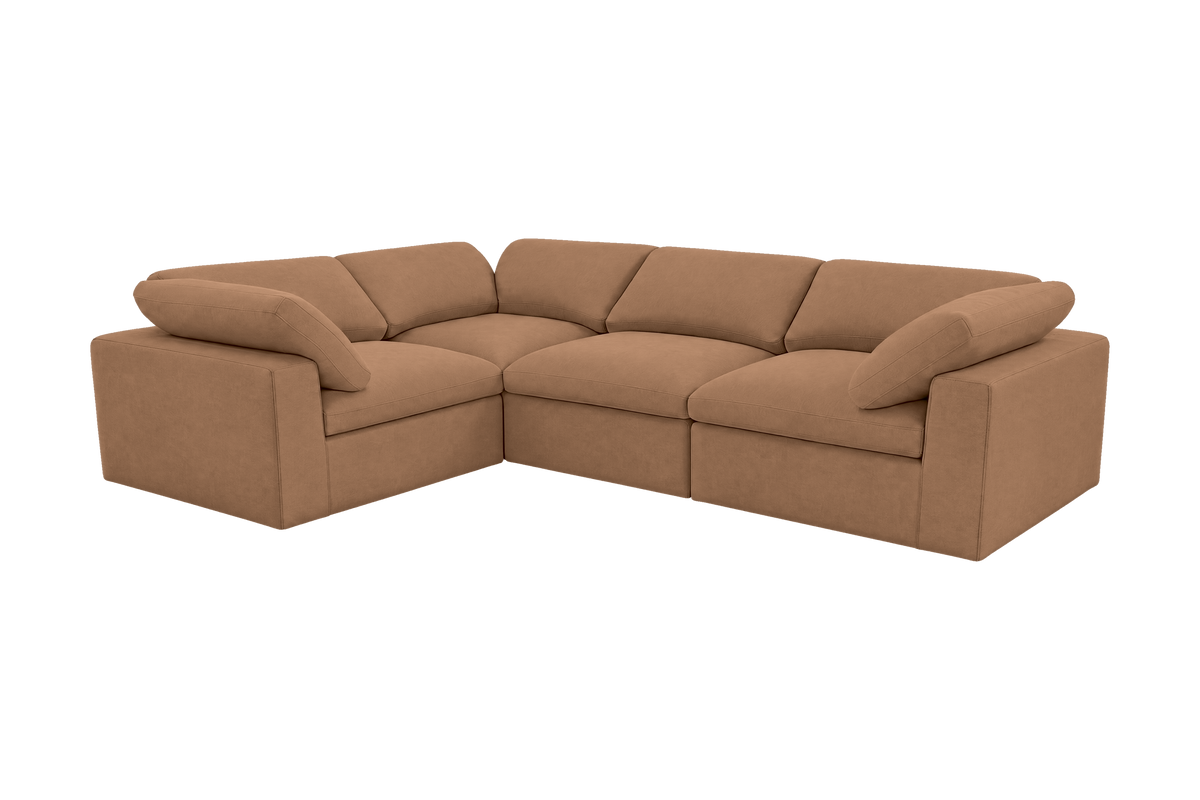 Goodman Mini Left Sectional in Fresco Hazel
