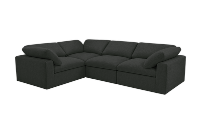 Goodman Mini Left Sectional in Mosquito Lola