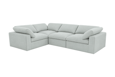 Goodman Left Sectional in Fresco Meteor