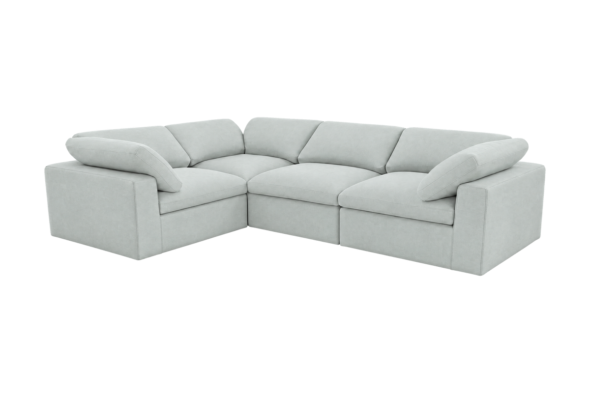 Goodman Mini Left Sectional in Fresco Meteor