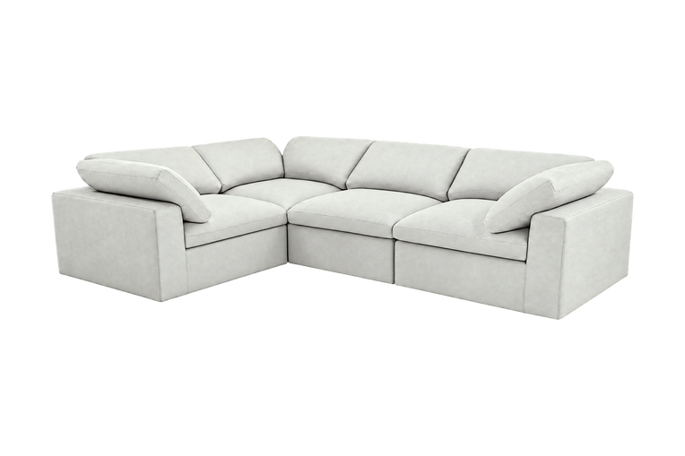 Goodman Left Sectional in Felix Milky