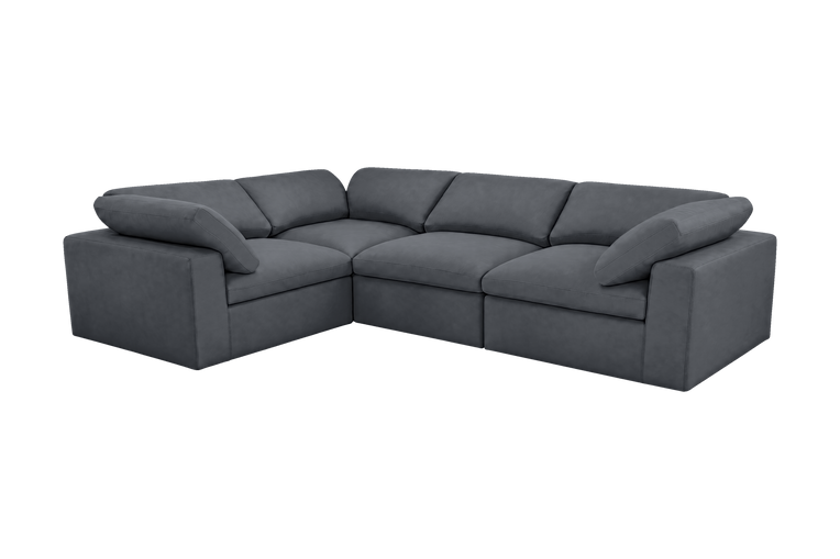 Goodman Mini Left Sectional in Dante Shark