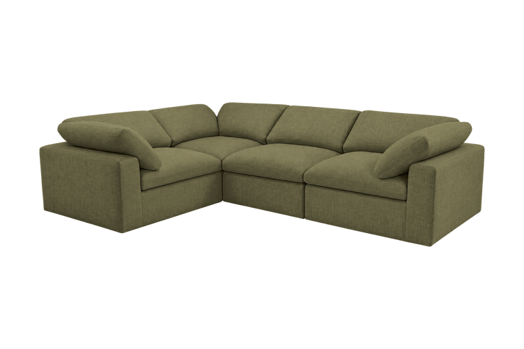 Goodman Mini Left Sectional in Mosquito Sycamore