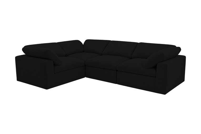 Goodman Mini Left Sectional in Mosquito Yves