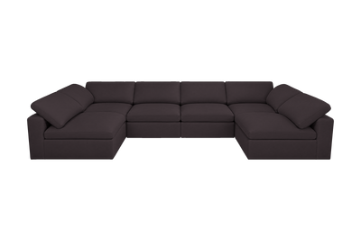 Goodman Luxe Open U Shape in Dante Charcoal