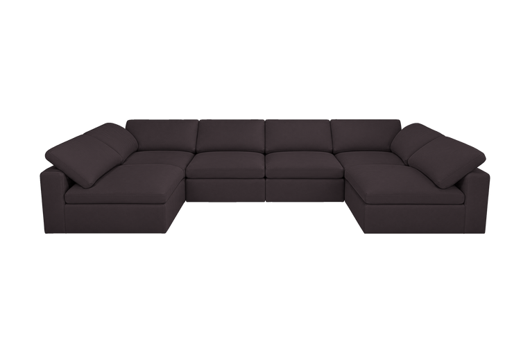 Goodman Luxe Open U Shape in Dante Charcoal