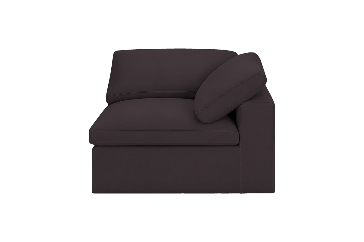 Goodman Mini Chair One Arm Right in Dante Charcoal