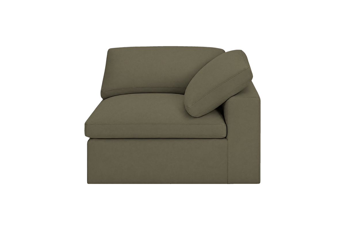 Goodman Mini Chair One Arm Right in Felix Olive