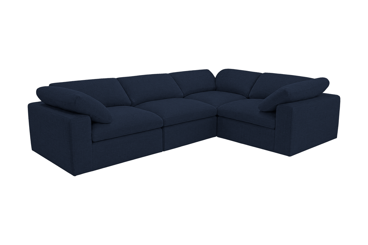 Goodman Right Sectional in Roni Ember Blue