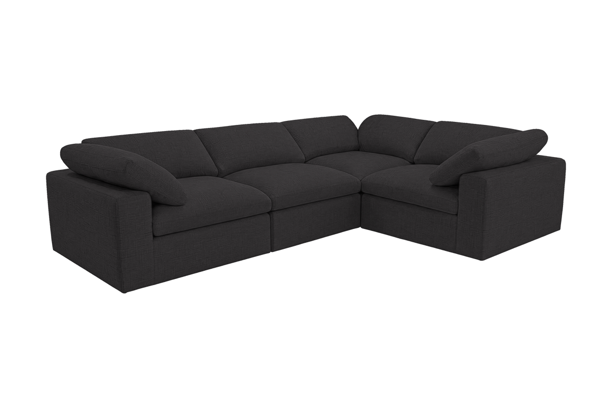 Goodman Mini Right Sectional in Roni Ember