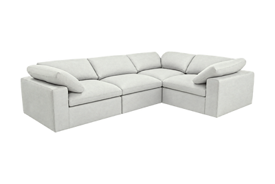 Goodman Mini Right Sectional in Felix Milky