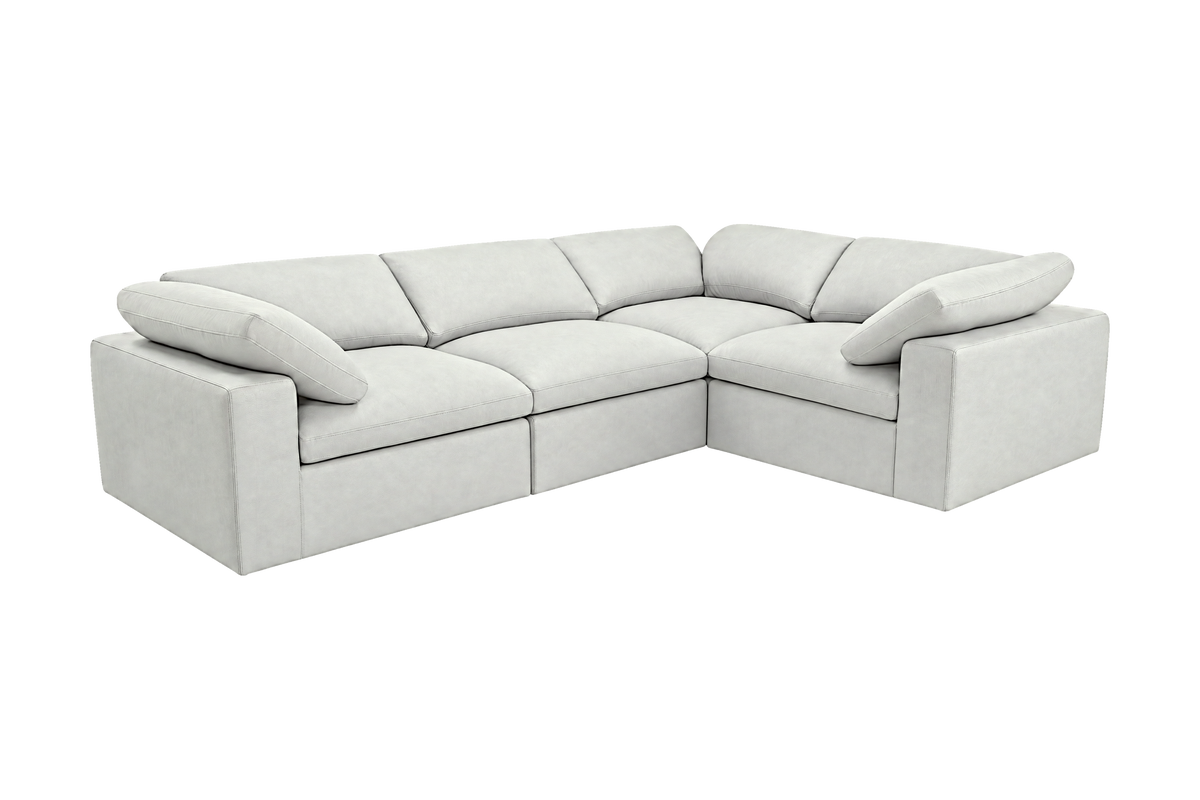 Goodman Mini Right Sectional in Felix Milky
