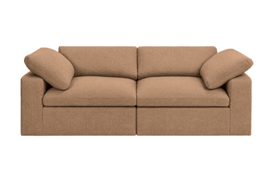 Goodman Mini Small Sofa in Roni Biscotti