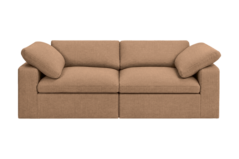 Goodman Mini Small Sofa in Roni Biscotti